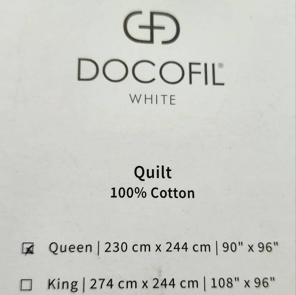 Queen Portugal Docofil Shabby Chic White Cotton Textured Quilt Coverlet